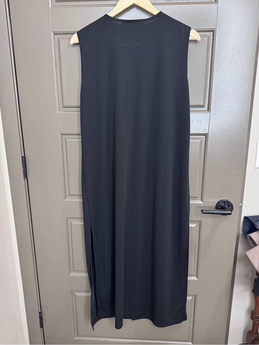 Dress Barn Black Duster/Sleeveless Cardigan - Picture 4 of 8